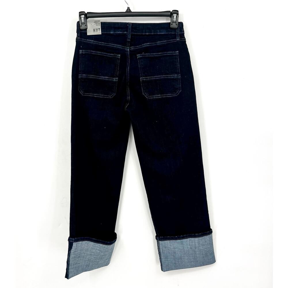KUT FROM THE KLOTH Womens Charlotte Wide Leg Jeans Size 4 Blue Distinguished NWT - Picture 7 of 12